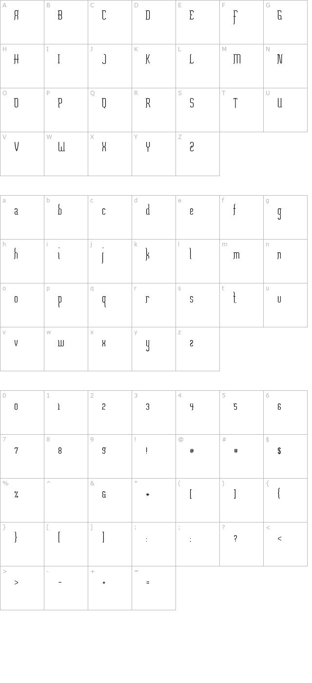 misfortune character map