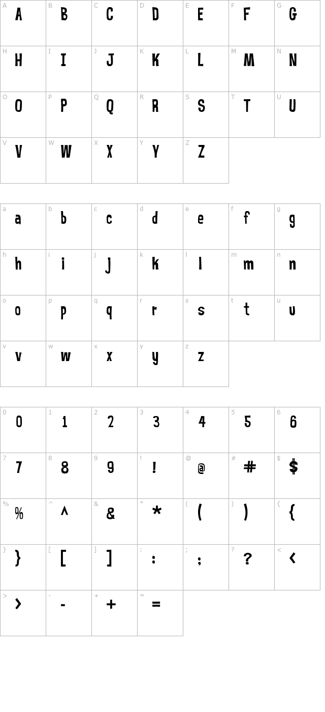 mr-bubble character map