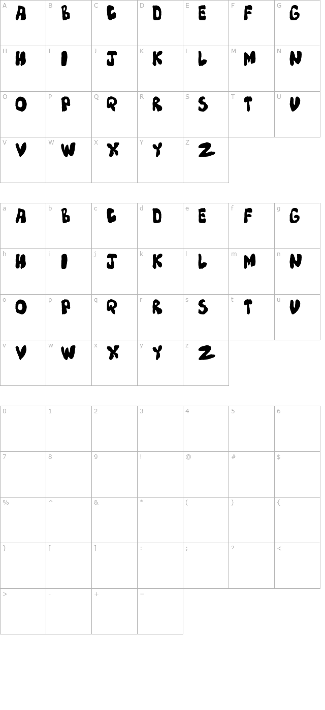 mump character map