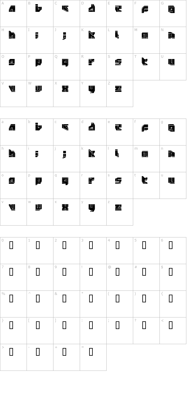 neopangaia-p2- character map