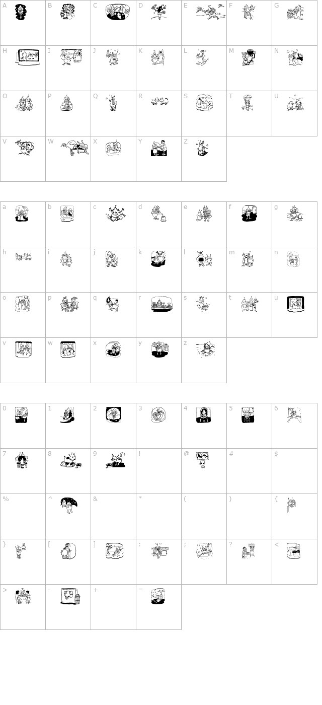 New Aliens character map