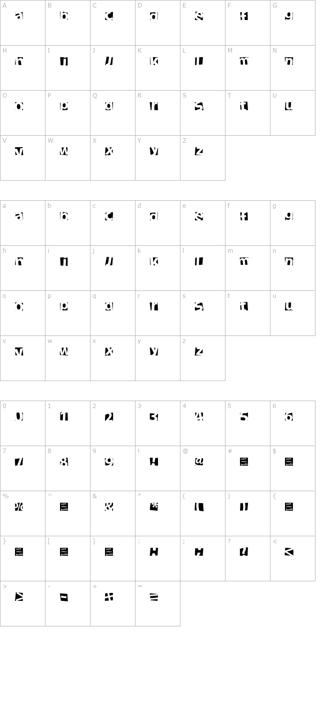 new-facebook character map