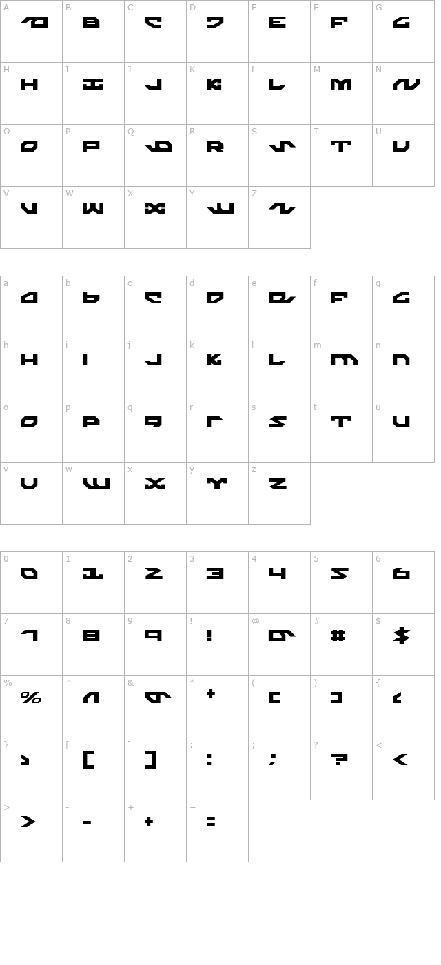 Nightrunner character map