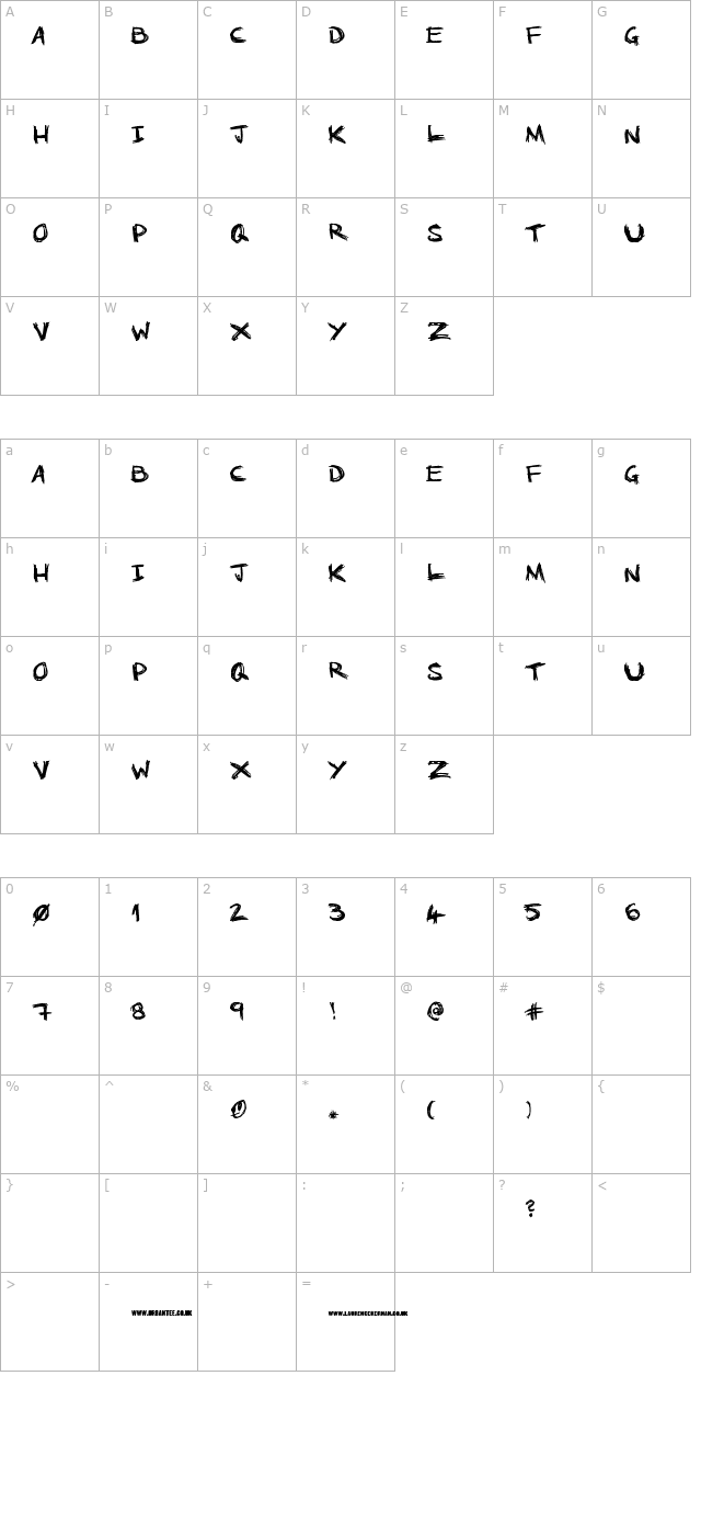 no-running-in-the-halls character map