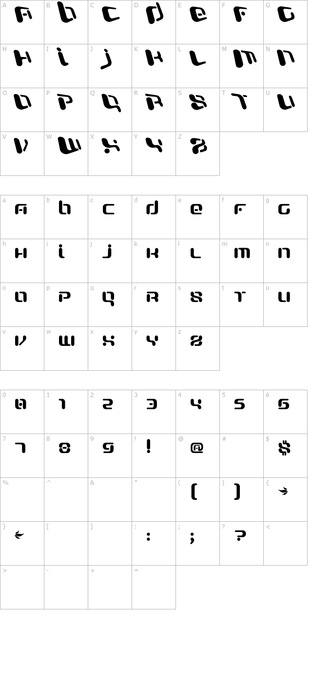 Officer X character map