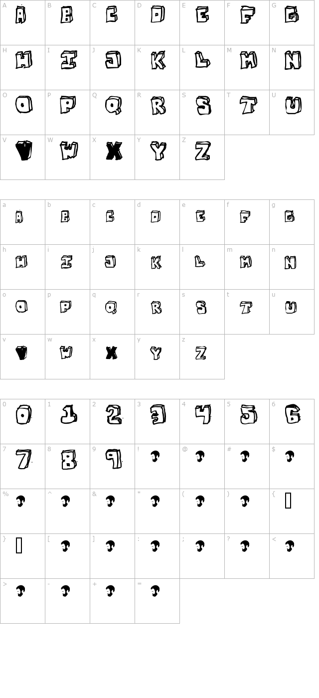 OPN Stun Filla Wenka character map