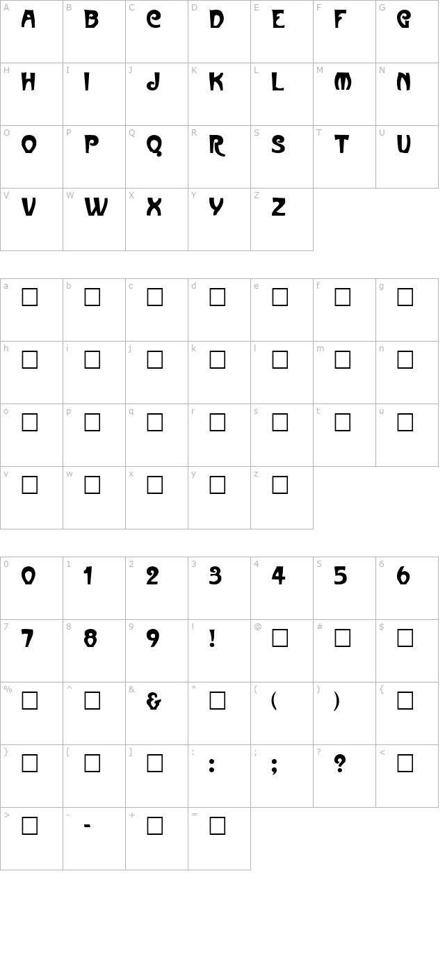 ParisMetro character map