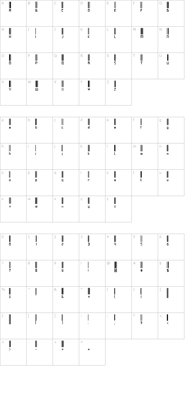 paskowy character map