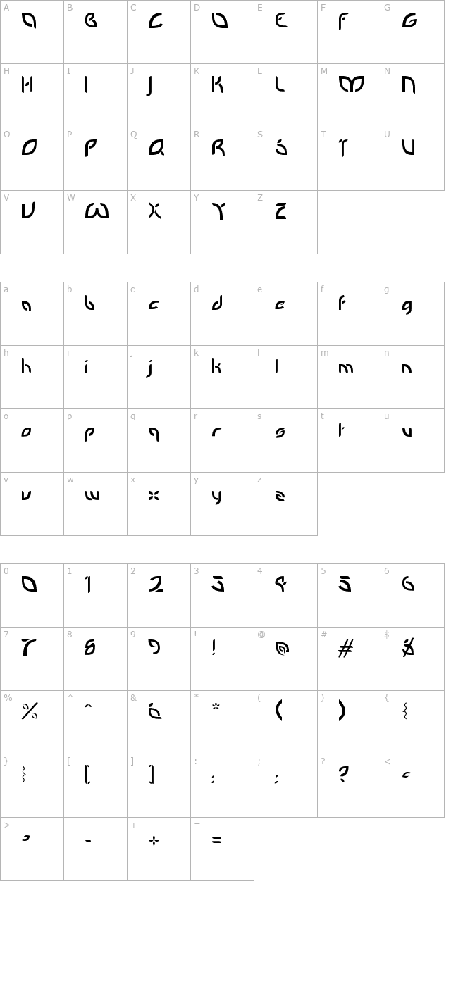 glyph boxes font free download