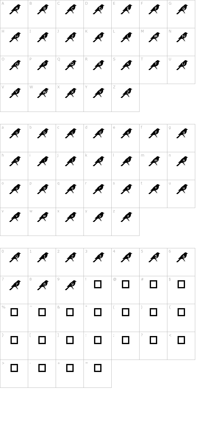 pf-bird2 character map