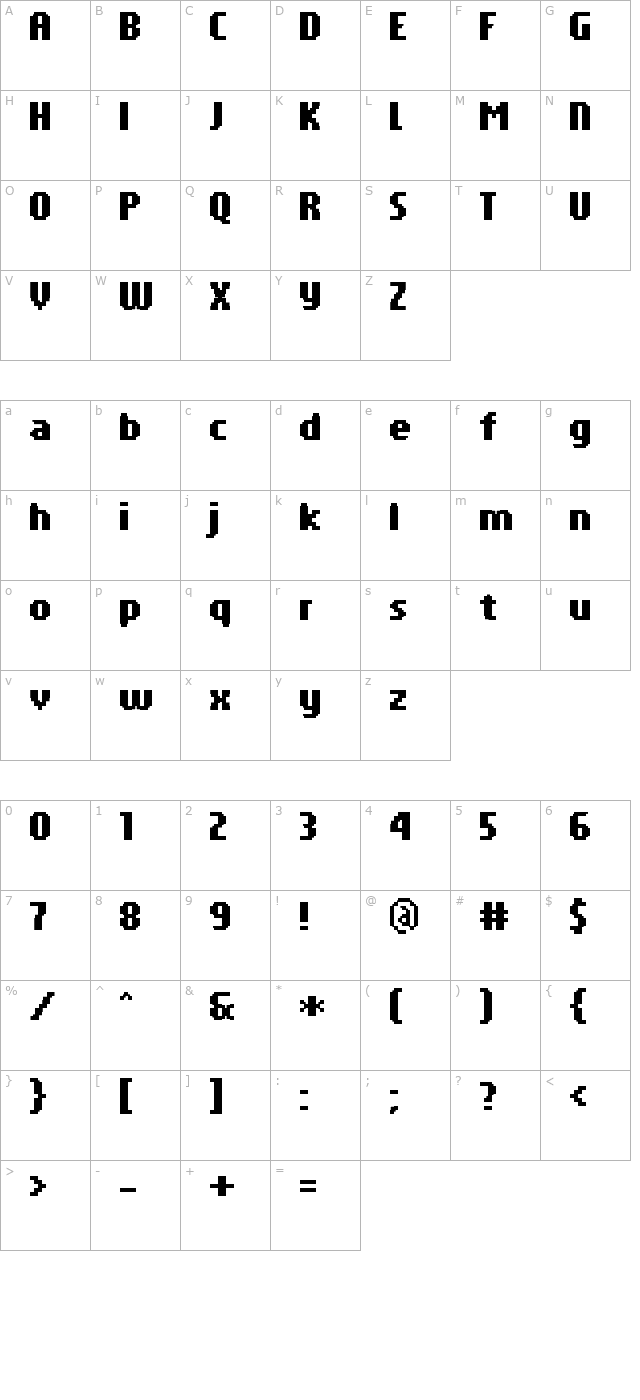 pf-tempesta-seven-compressed-bold character map