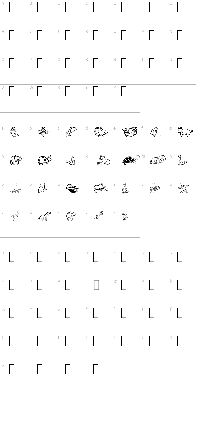 pict-animos character map