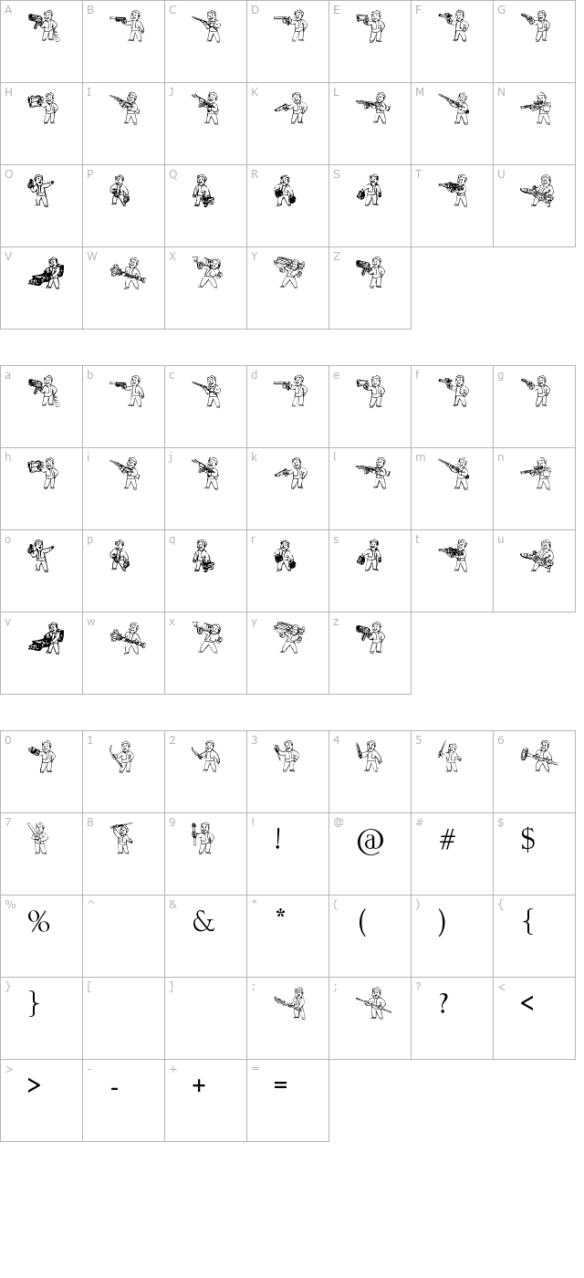 pip-boy-weapons-dingbats character map