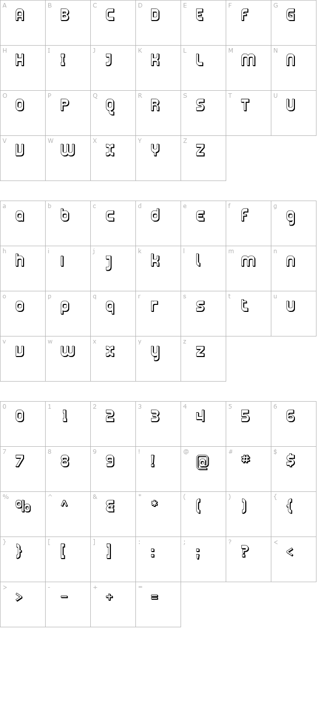 plasmatica-shaded character map