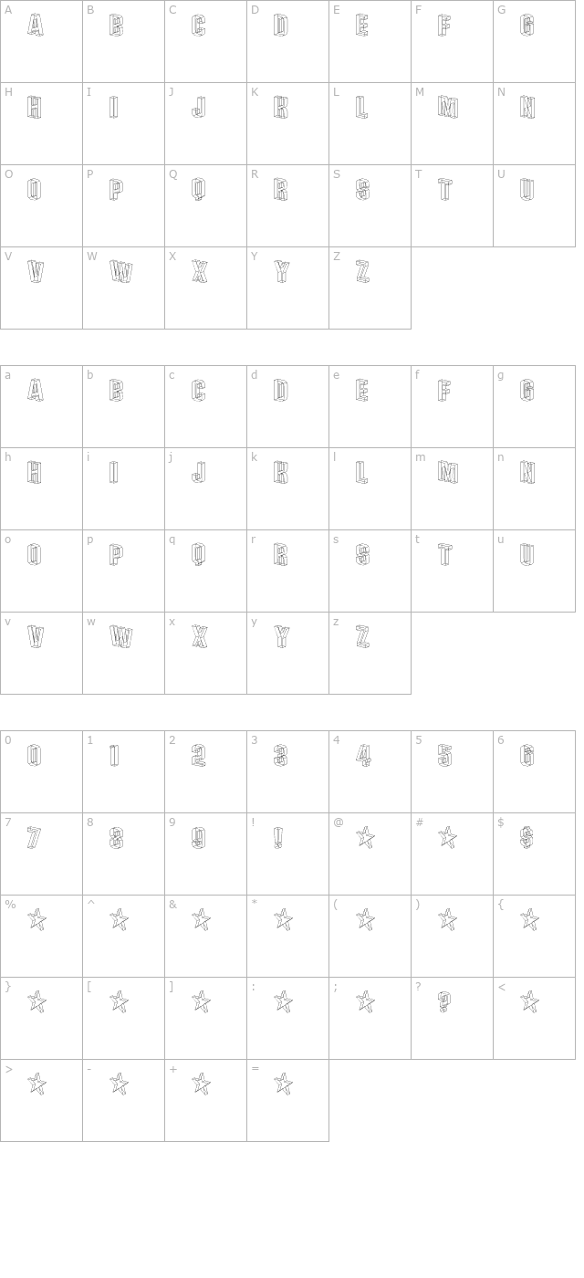 plexifont-bv character map