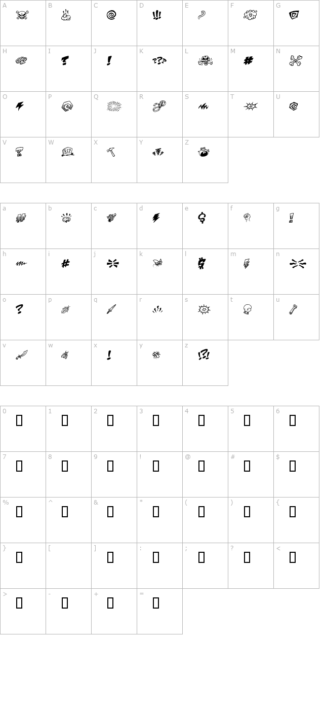 pottymouth-bb character map