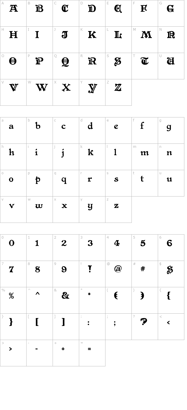 Primitive character map