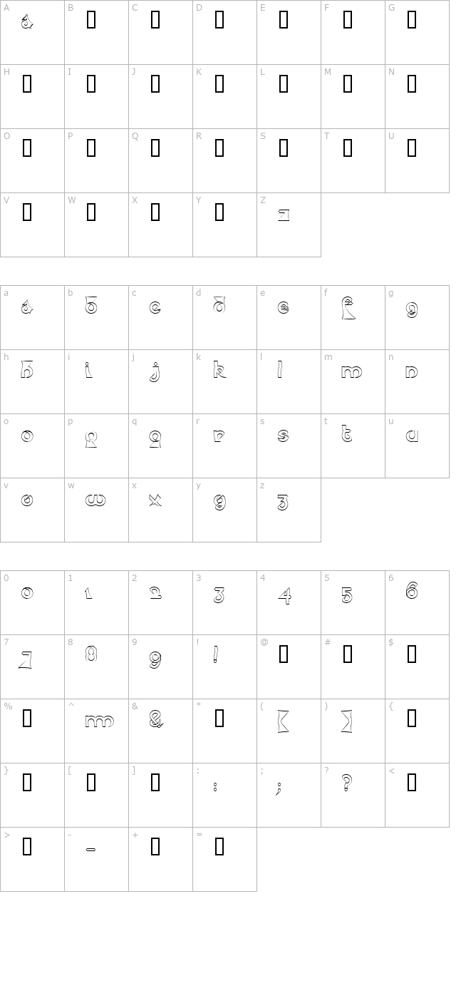 psychotic-elephant-headline character map