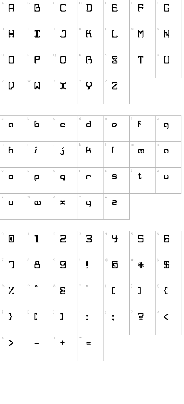 reaver character map