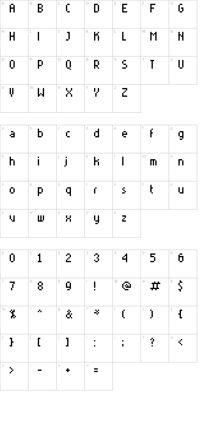 rittswoodyoung-extended character map