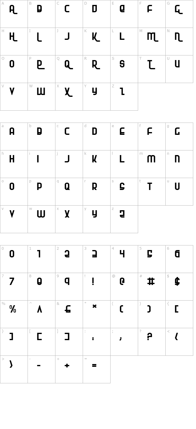 rokikier-expanded character map