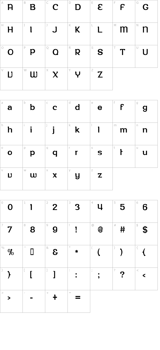 roppongithina character map