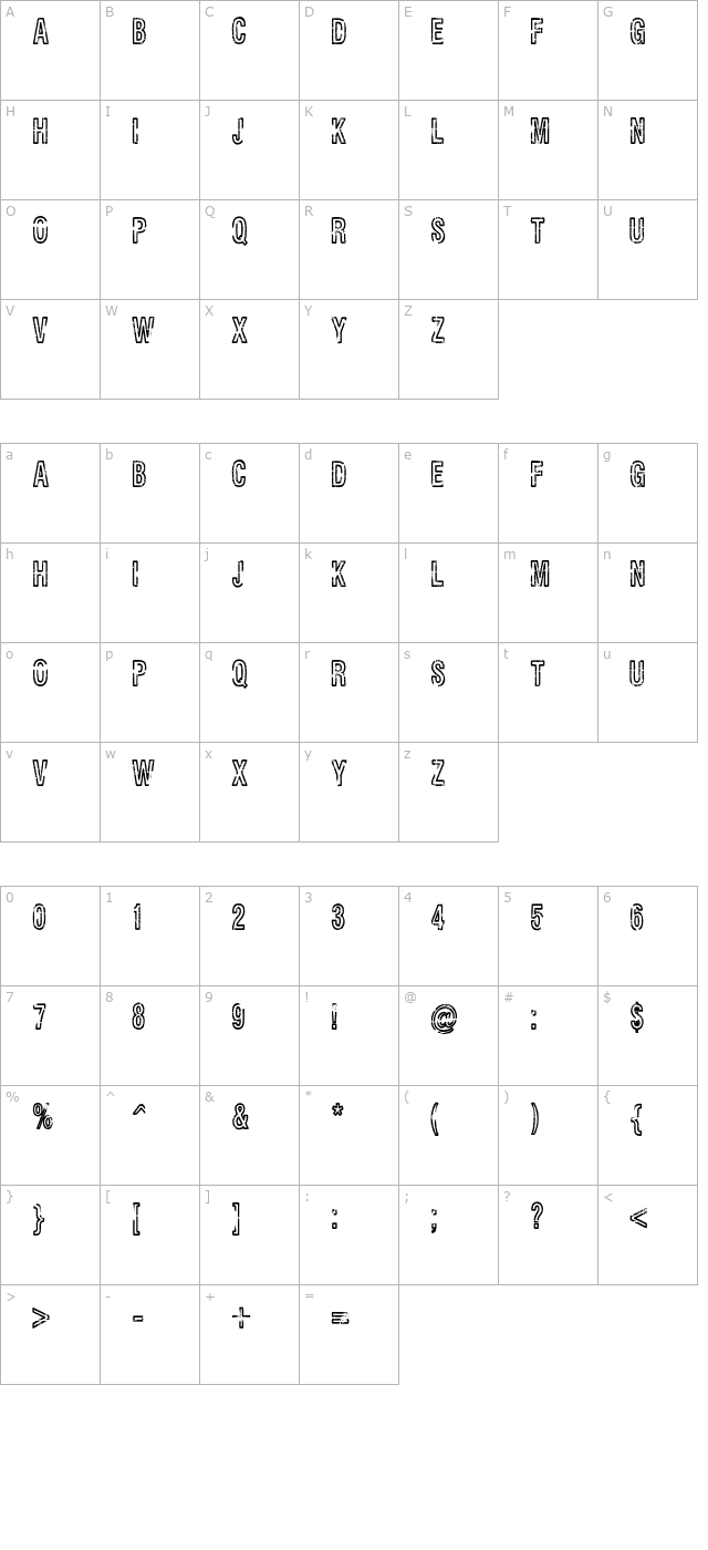 rueckwarzsalto character map