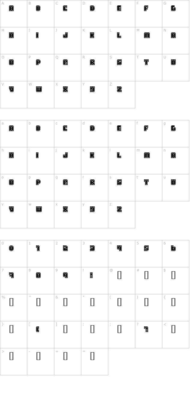 samarin character map