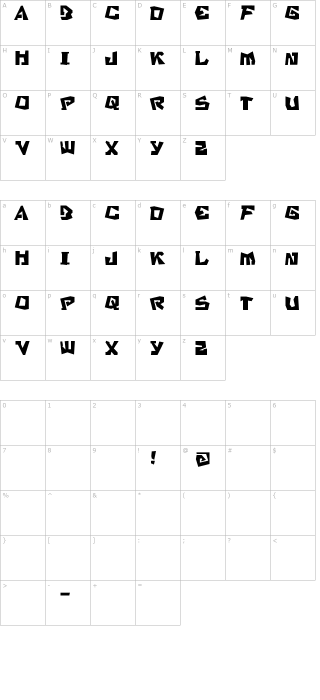 sb-stratford character map