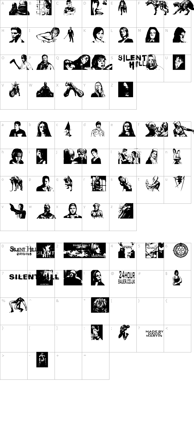 Silent Hill Nightmares character map