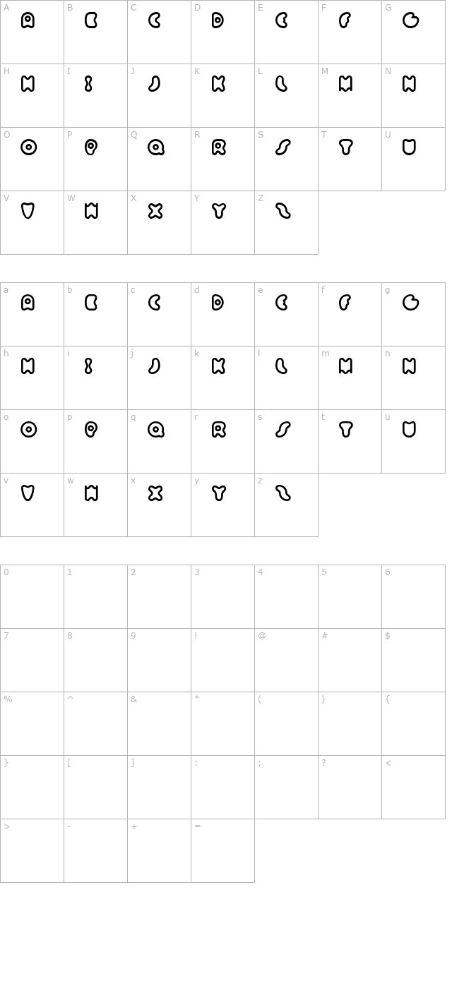 sixty-queens character map