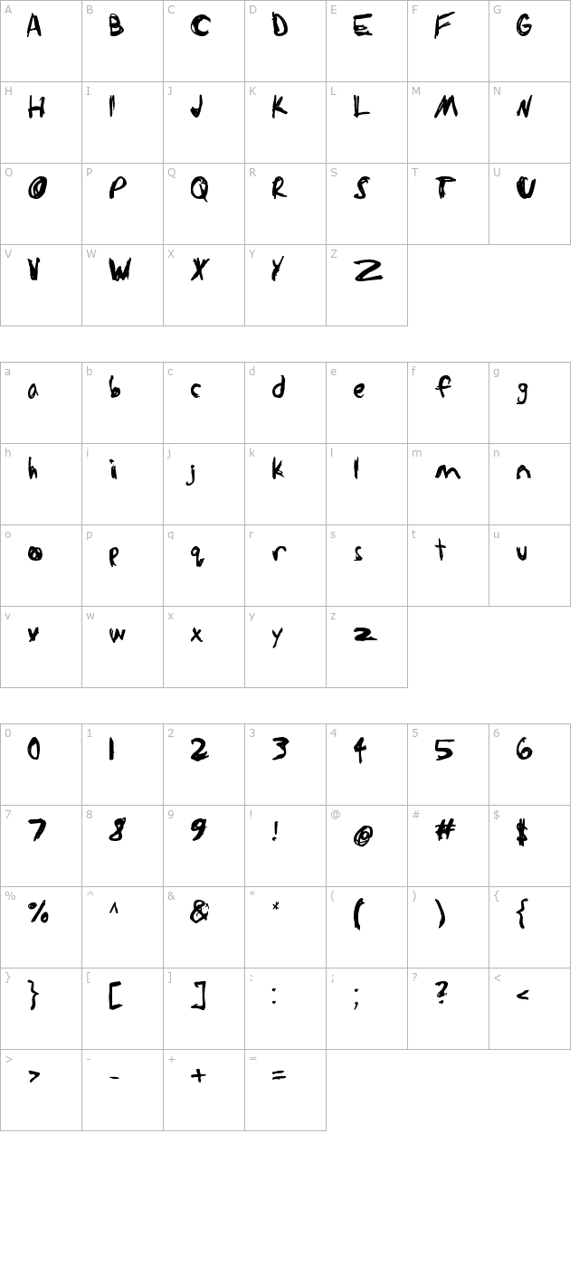 sketchathon character map