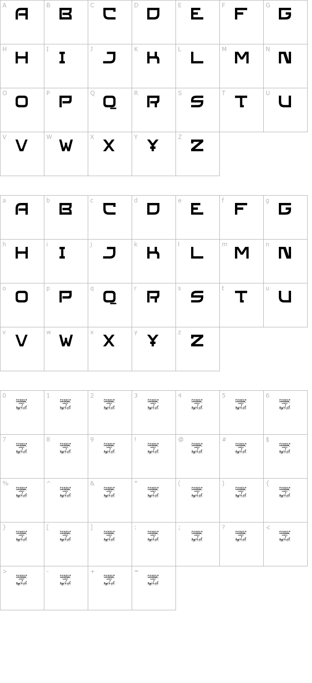 sl-panzerkardinal character map