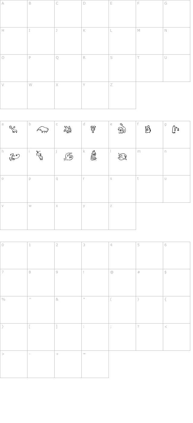 sl-zodiac-icons character map