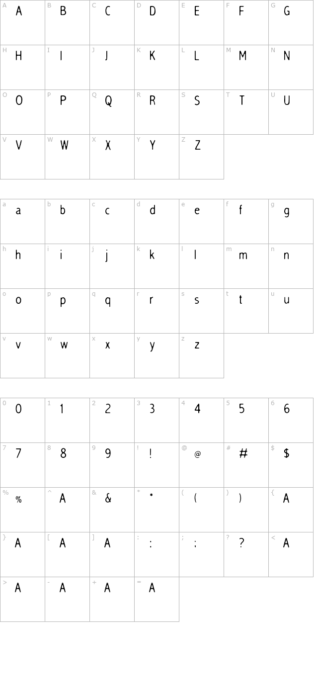 sleep-talk character map