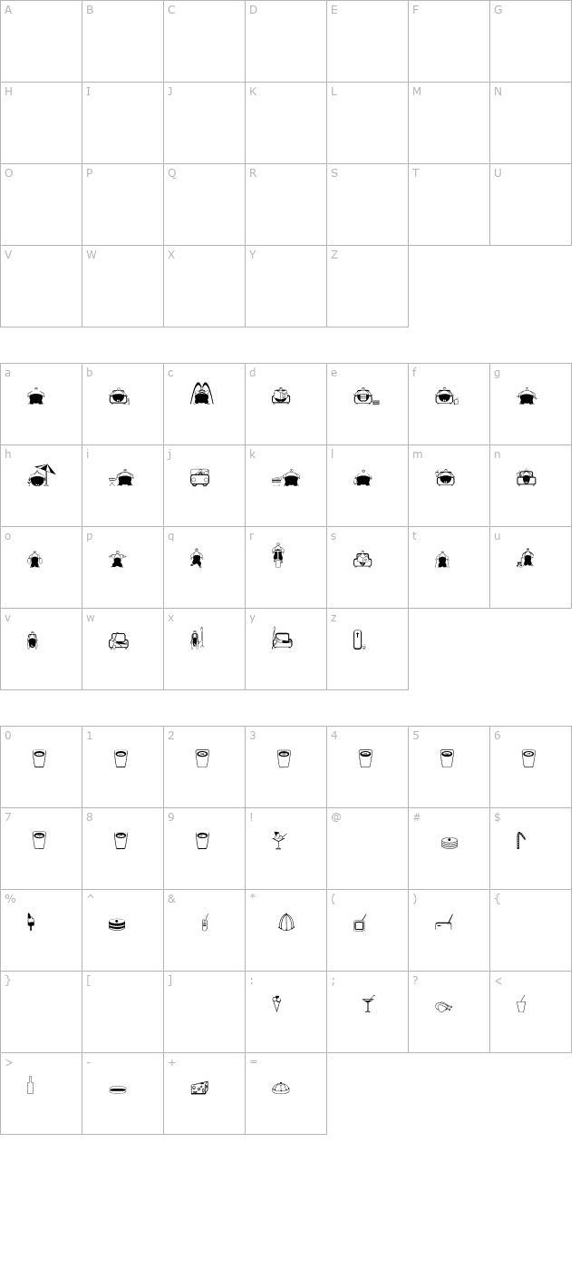 slim-fast character map