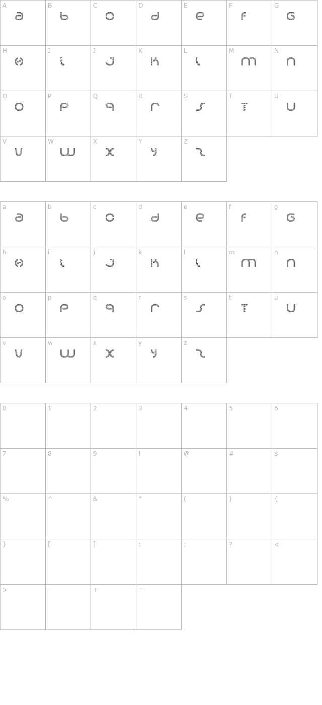 Soda character map