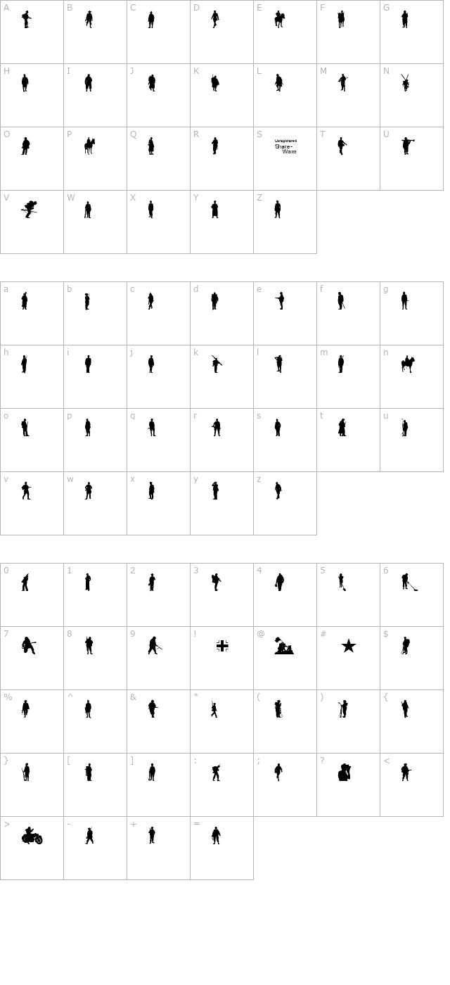 Soldier WW2 character map