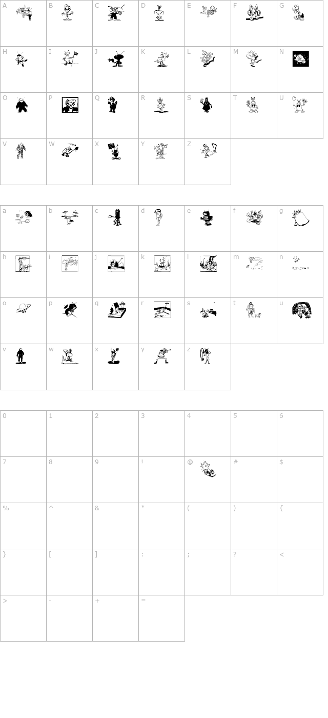 space-station-hokuspokus character map