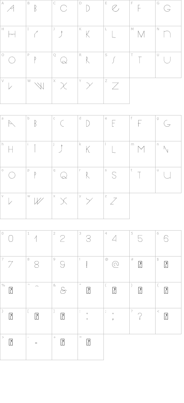 Spike character map