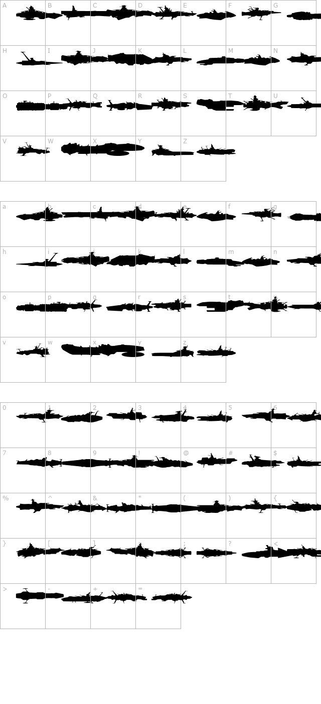 star-navy character map