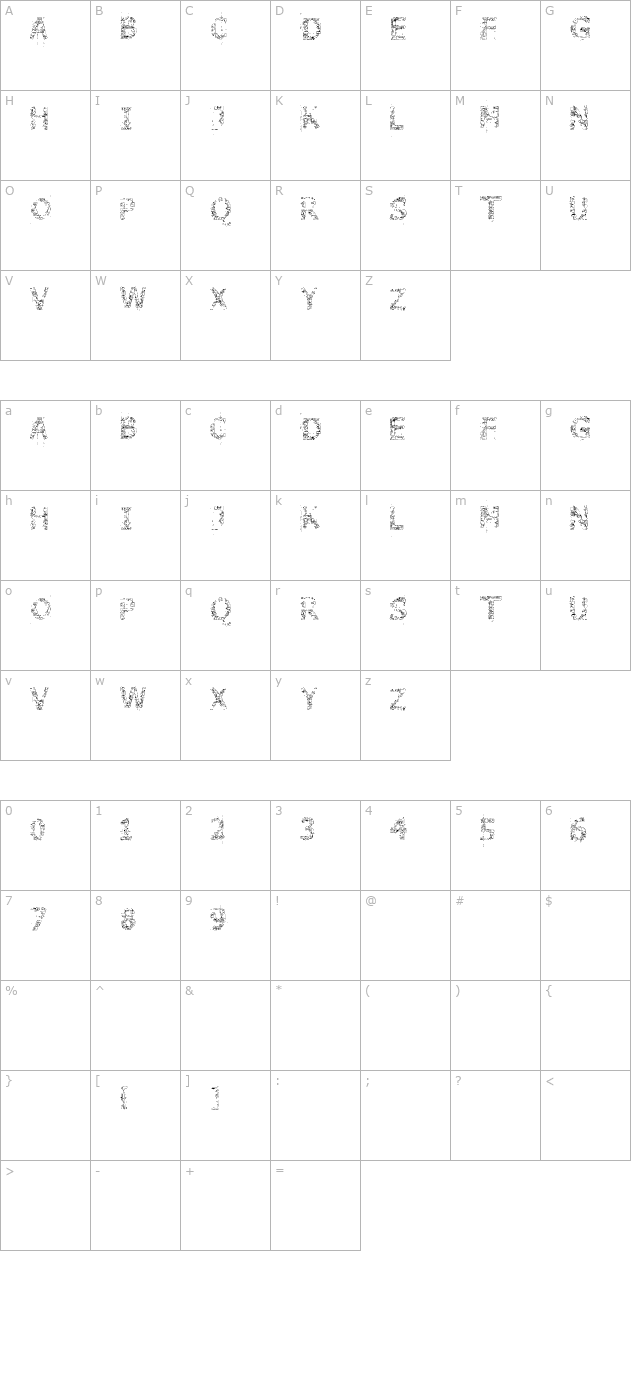 stone-edge character map