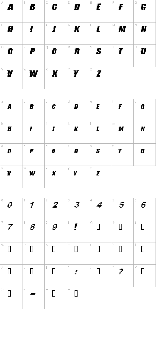 Storm character map