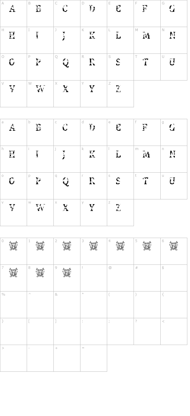 street-blues-trial character map