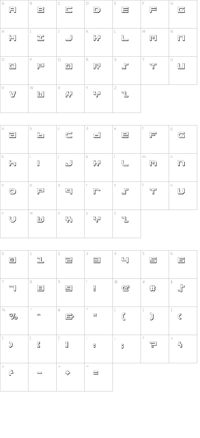 Stuntman Shadow character map