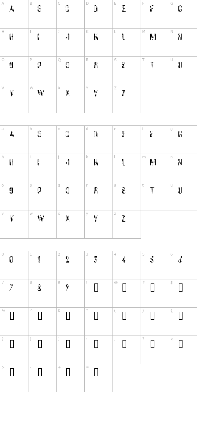 sucata-spacial character map