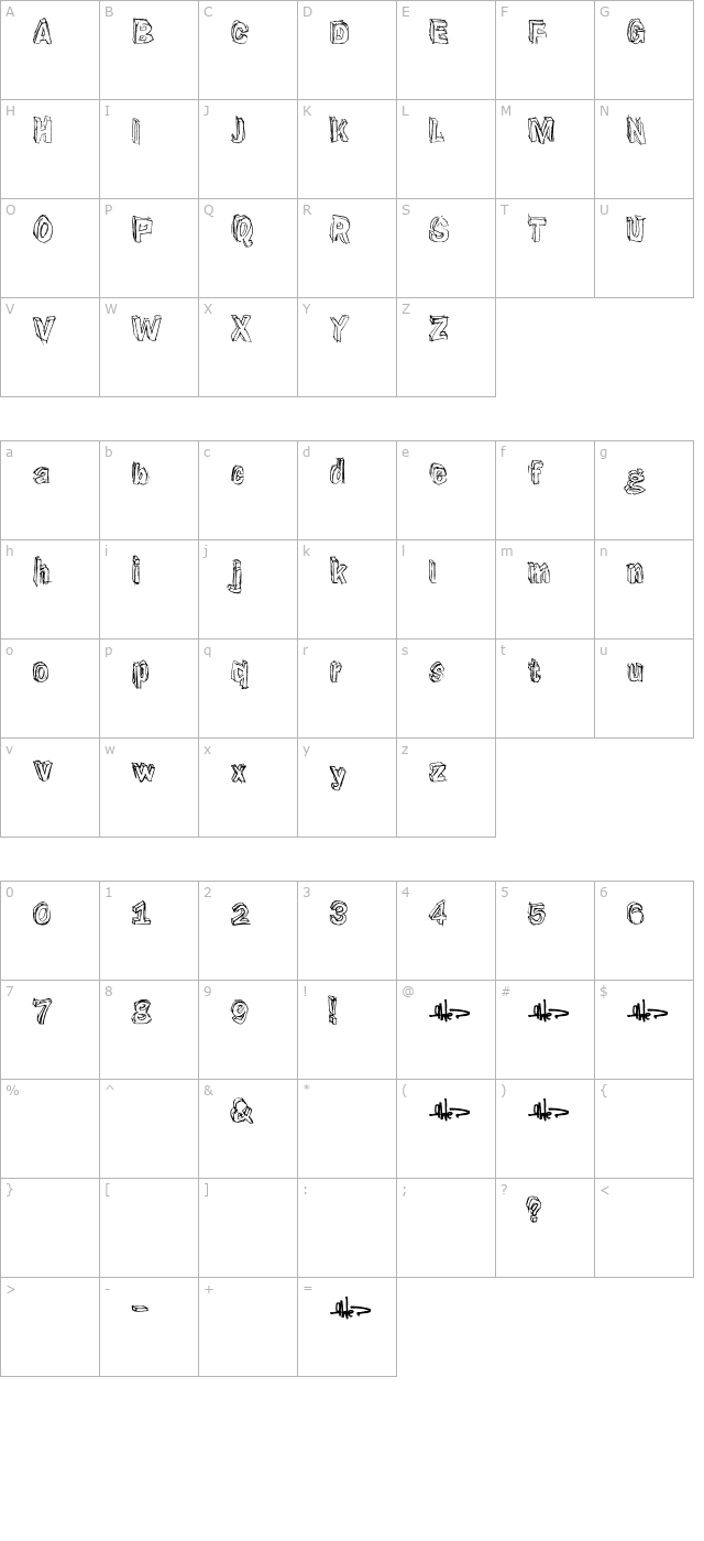 Suppenkasper character map