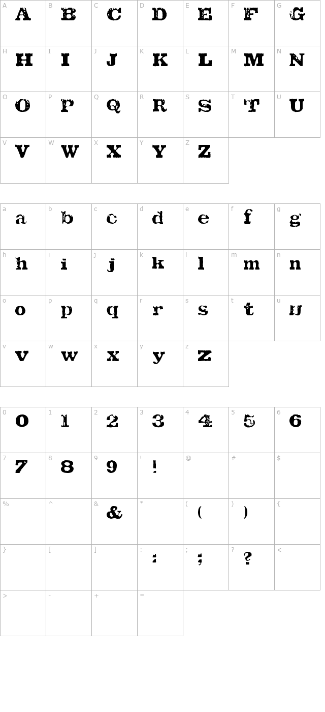 tatu-la character map