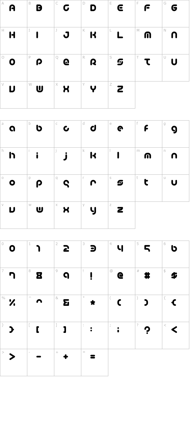 Teacher_A character map