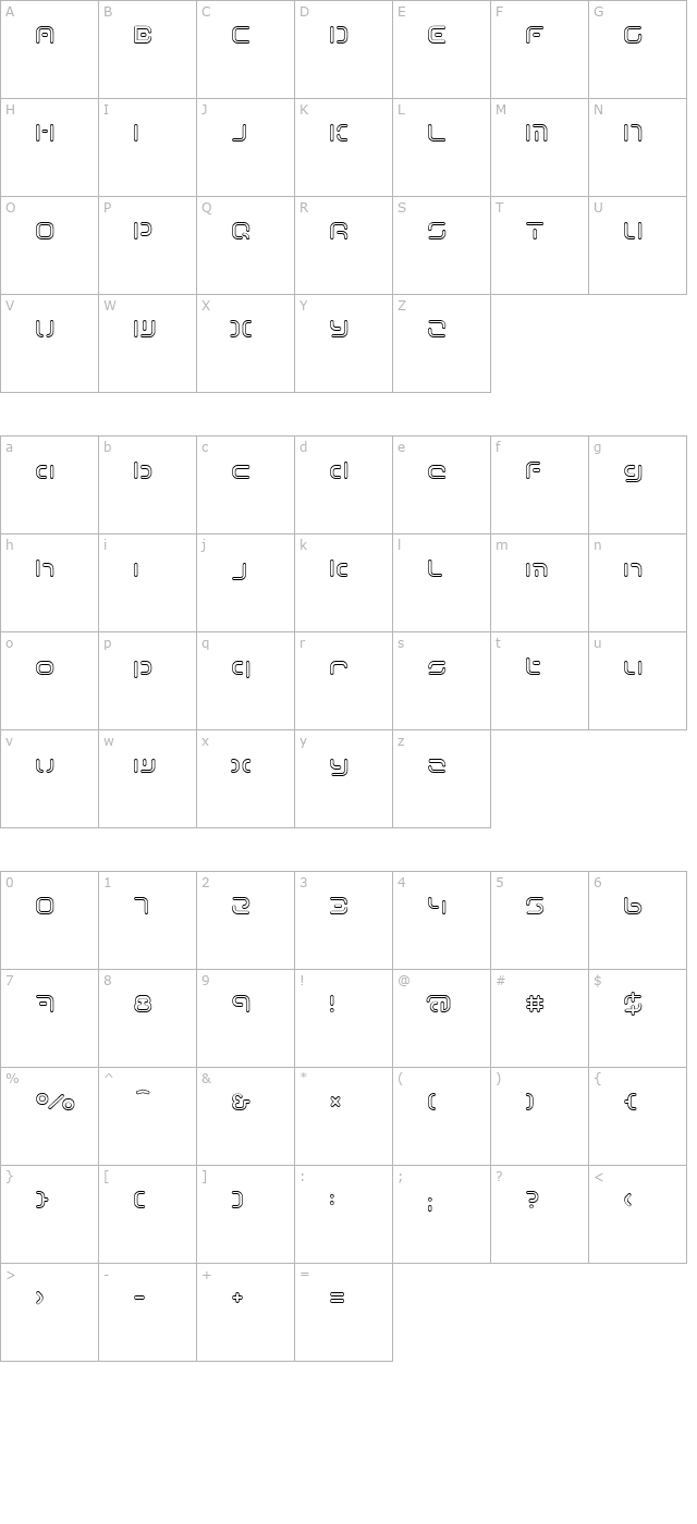 term-regddd character map